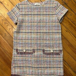 Goodnight Macaroon Multicolor Tweed Dress
